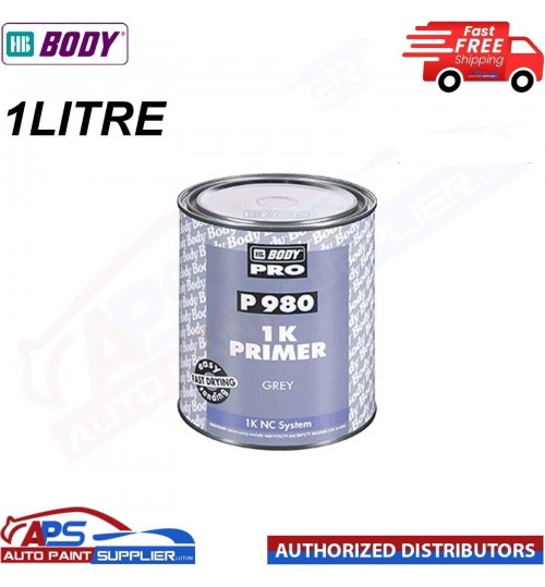HB BODY P980 1K PRIMER GREY 1LTR easy sanding FAST DRYING